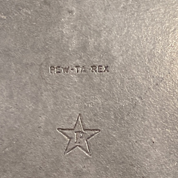 VINTAGE PEW-TA-REX 18” by 12” serving platter oval mid century - Picture 14 of 14